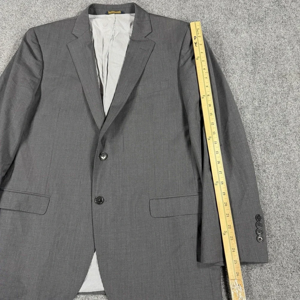 Brooks Brothers Blazer Men 45R Gray Explorer Madison Fit Wool Stretch Sport Coat